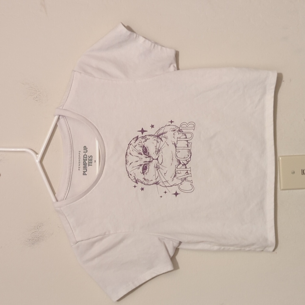 Penshoppe pumped up Tees Cat Club size medium